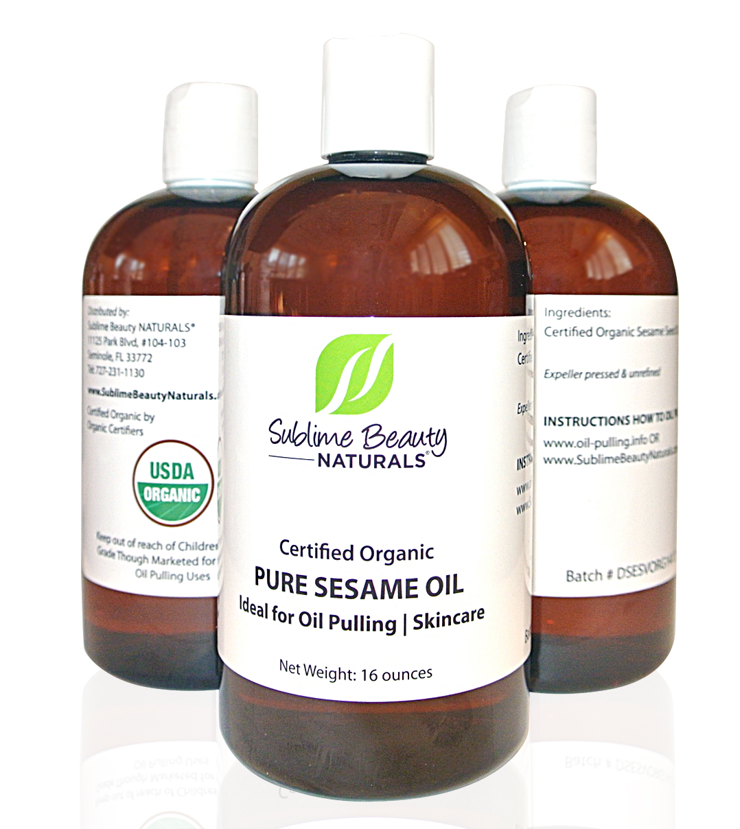 New USDA Certified Organic Sesame Oil Now Available from Sublime Beauty